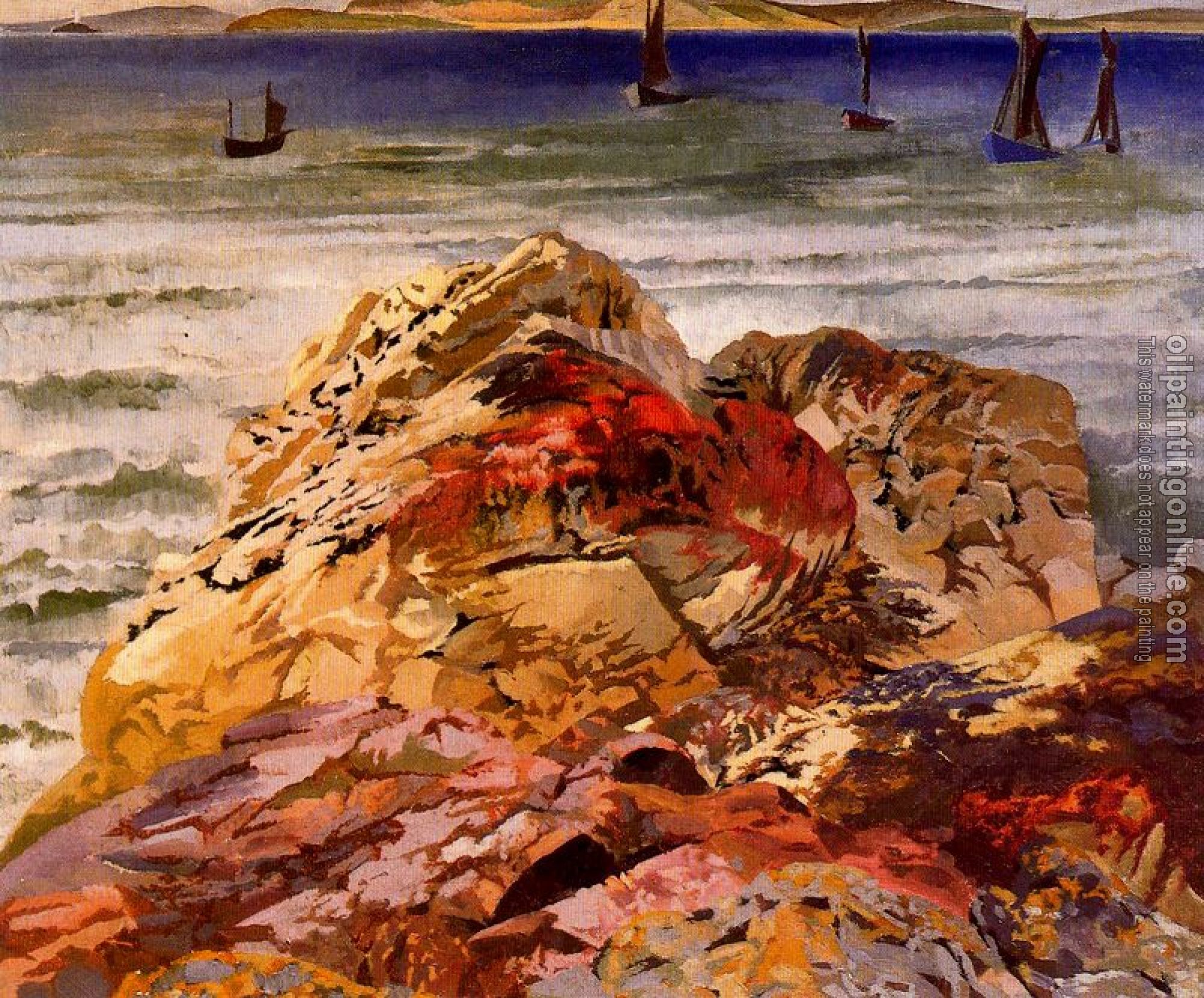 Stanley Spencer - Fishing Boats, St Ives
